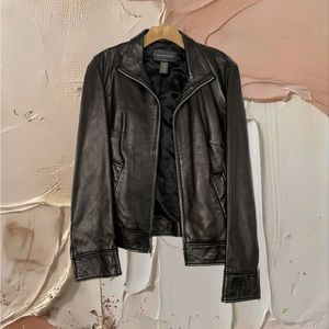 Vintage Banana Republic Leather Jacket | Women’s L